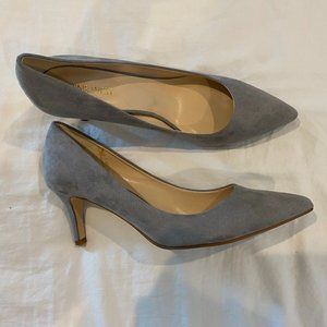 Great Condition Nine West Grey Suede Heels